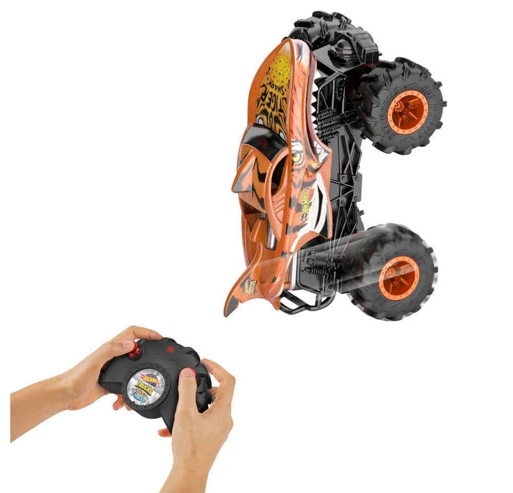 Mattel Hot Wheels RC Monster Truck Tiger Shark 1:24 Ferngesteuert - Bild 4