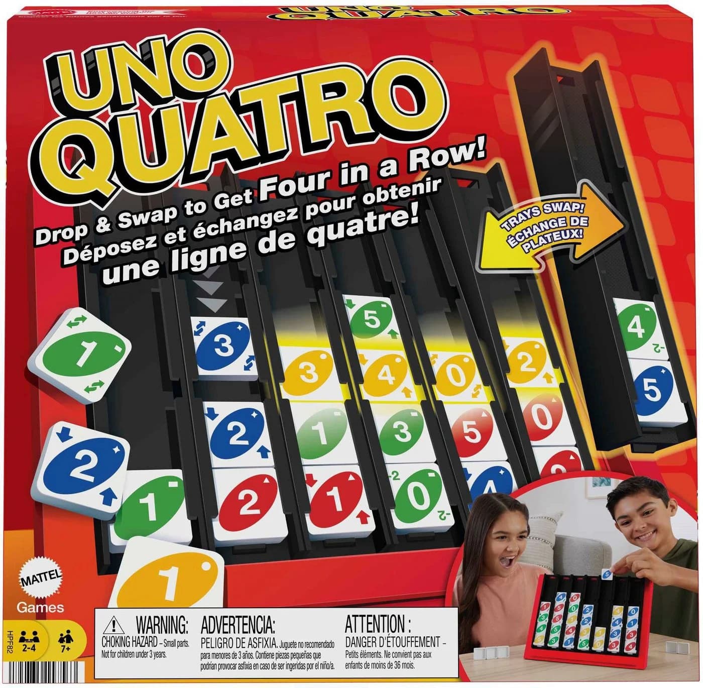 Mattel Games UNO Quatro Familienspiel Bunt Strategie - Bild 2
