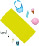 Mattel Barbie Anziehpuppe Blonde Ken mit Badehose und Strand-Accessoires Bild 3