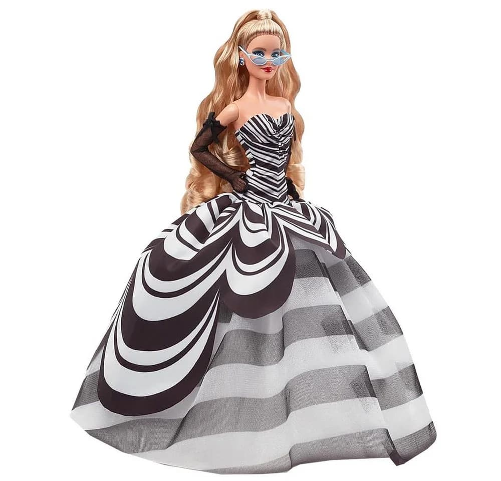 Barbie 65. Anniversary HRM58 Mattel Signature Puppe Sammelpuppe Schwarz-Weiß