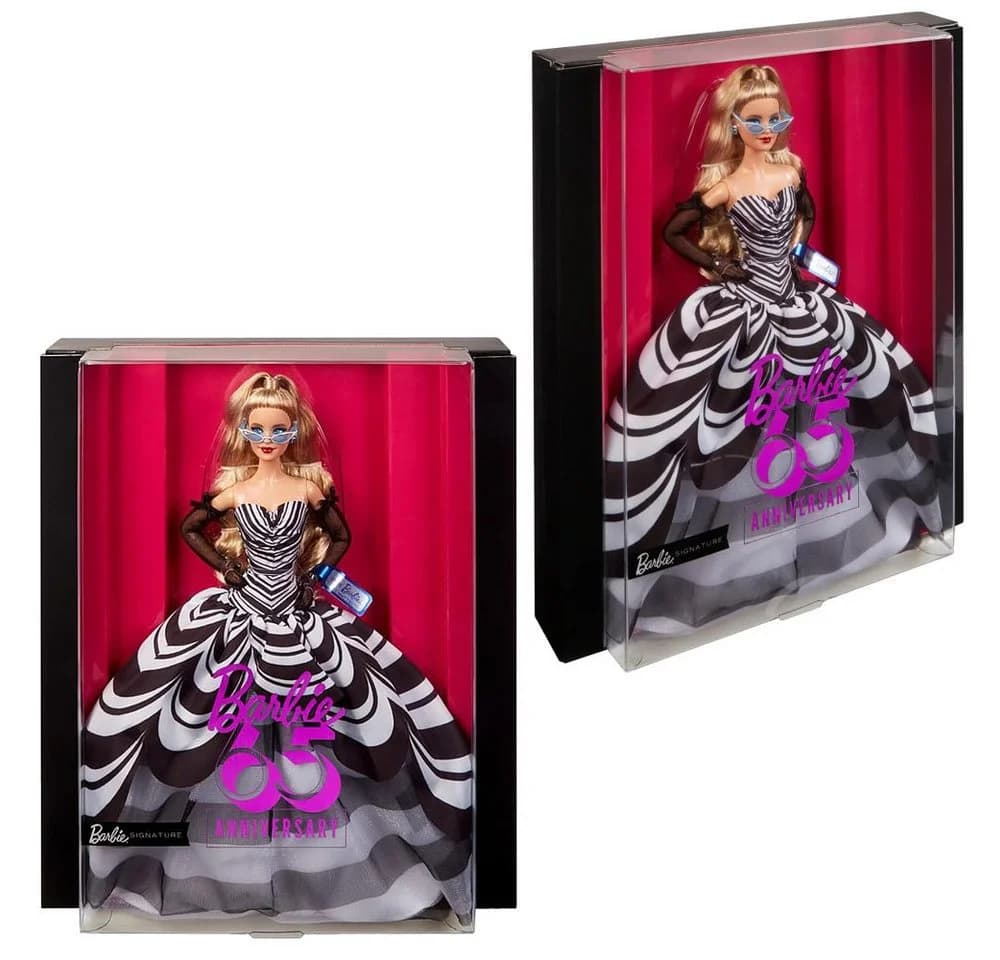 Barbie 65. Anniversary HRM58 Mattel Signature Puppe Sammelpuppe Schwarz-Weiß - Bild 3