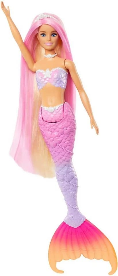 Barbie Meerjungfrauenpuppe Malibu mit Farbwechsel Rosa Violett - Bild 3