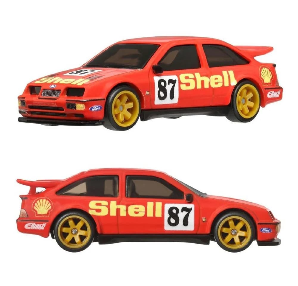 Hot Wheels Spielzeug-Rennwagen Ford Sierra + Ford Escort RS Cosworth