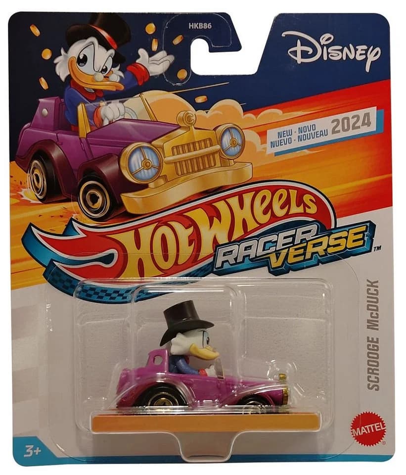 Hot Wheels Disney Racer Verse Scrooge McDuck Spielzeugauto Bunt - Bild 2