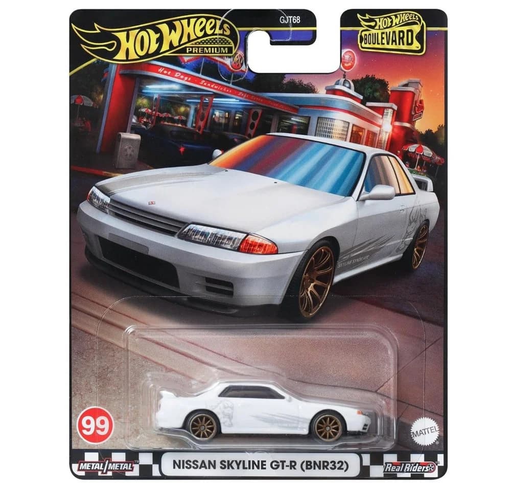 Hot Wheels Nissan Skyline GT-R BNR32 HRT74 1:64 Die-Cast
