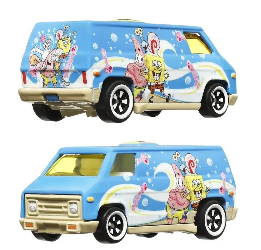 Hot Wheels Spielzeug-Rennwagen 70s Van SpongeBob 25 Jahre