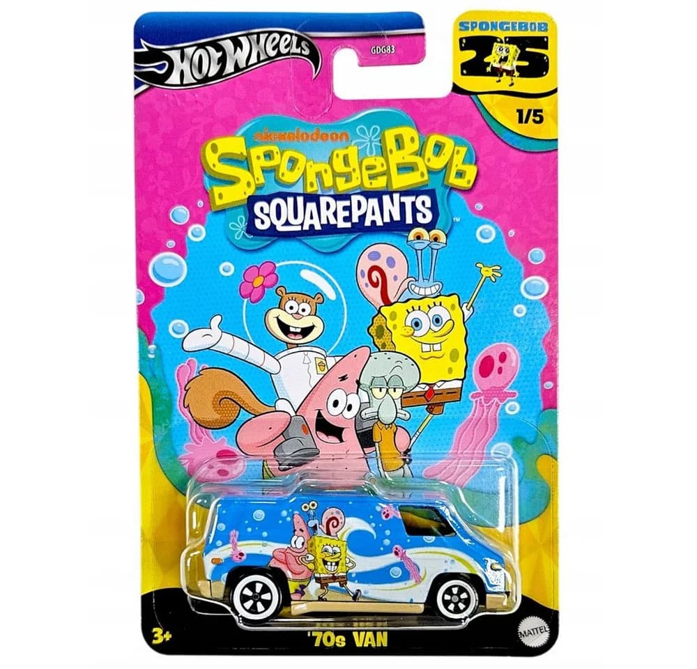 Hot Wheels Spielzeug-Rennwagen 70s Van SpongeBob 25 Jahre - Bild 4