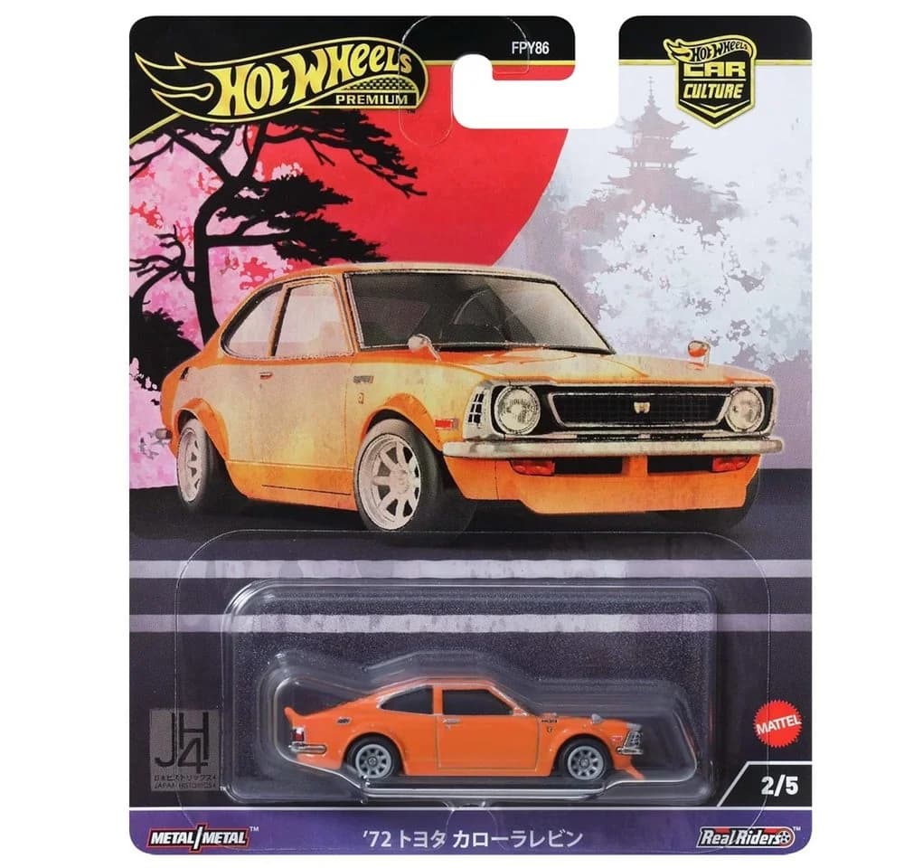 Hot Wheels Spielzeug-Rennwagen Toyota Corolla Levin 1972 Druckguss