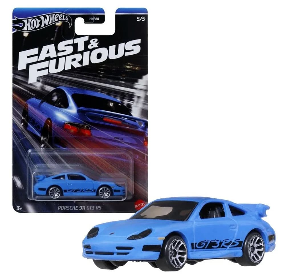 Hot Wheels Spielzeug-Rennwagen Porsche 911 GT3 RS HRW55 Fast & Furious - Bild 2