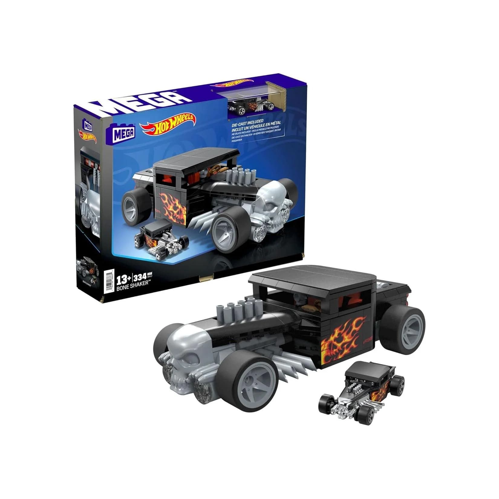 Hot Wheels Bone Shaker Konstruktionsset 334 Teile Schwarz
