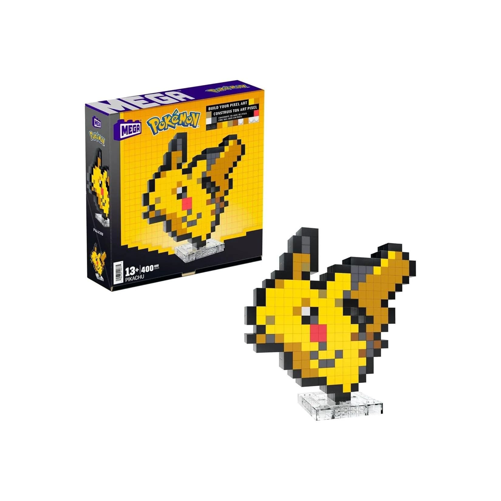 Mattel Mega Pokémon Pikachu Pixel Art Bauset 400 Teile