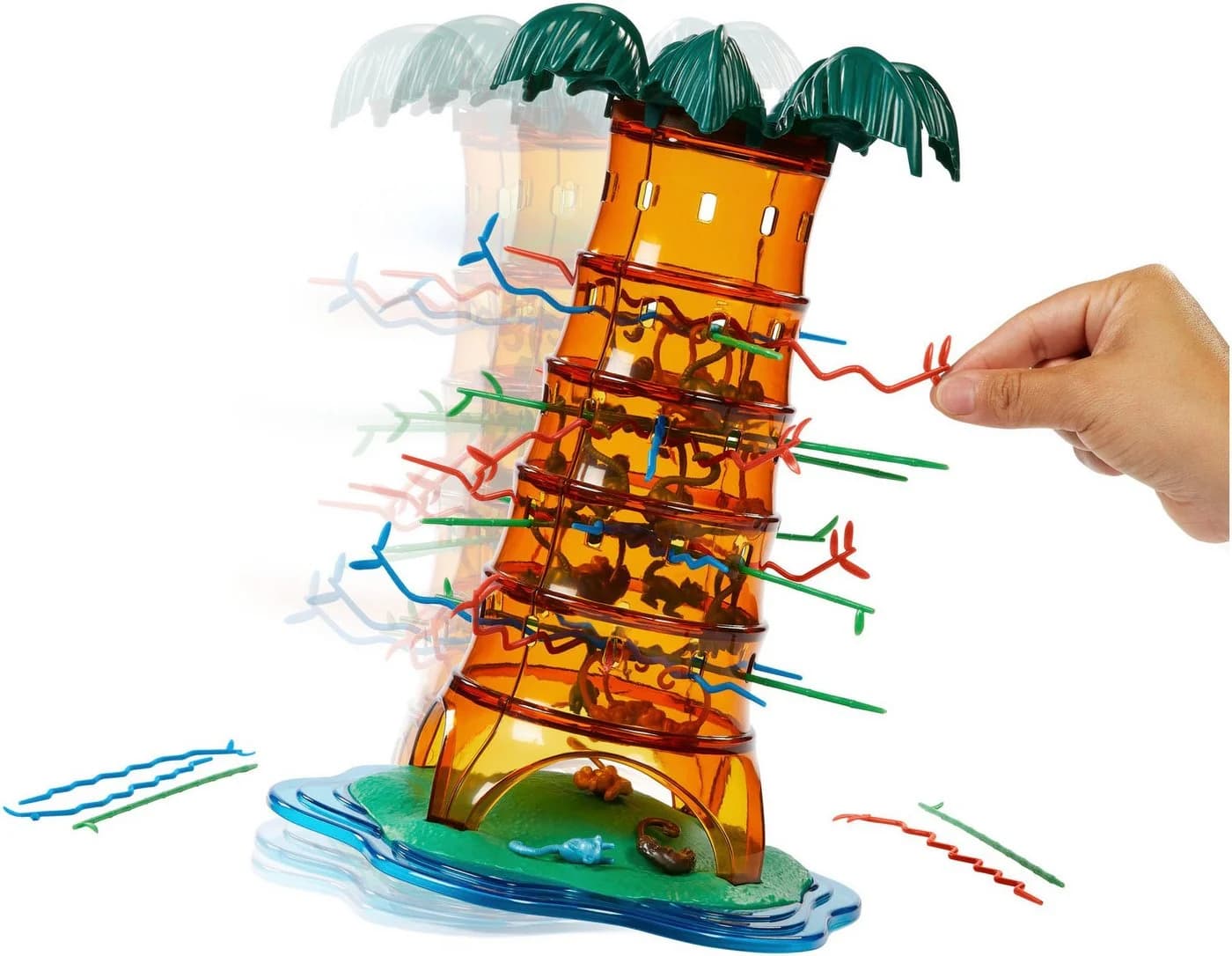 Mattel Games S.O.S. Affenalarm Schaukelpalmen-Party Kinderspiel Bunt