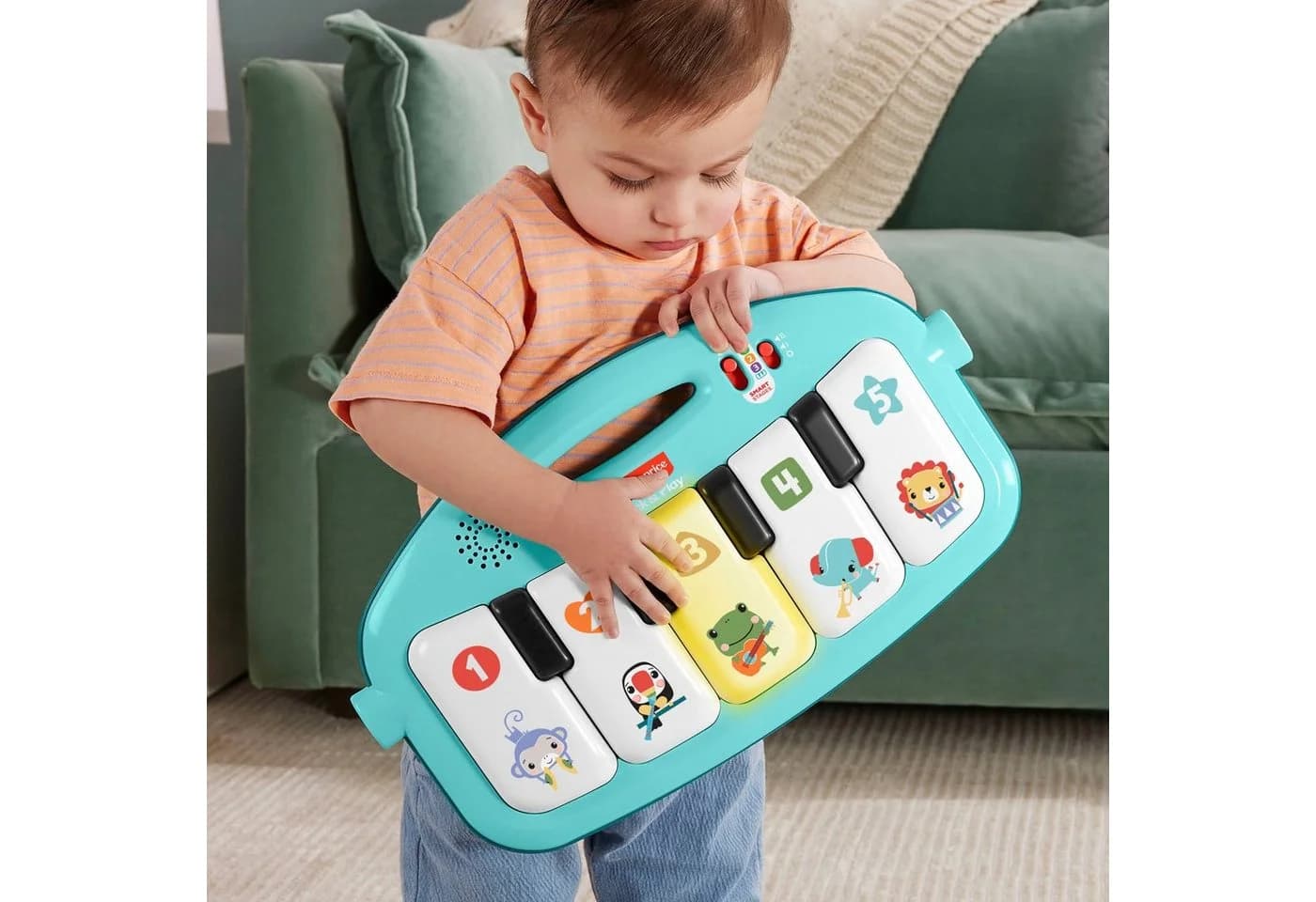 Fisher-Price Klick & Play Piano Spieldecke Bunt mit Licht und Sound - Bild 3