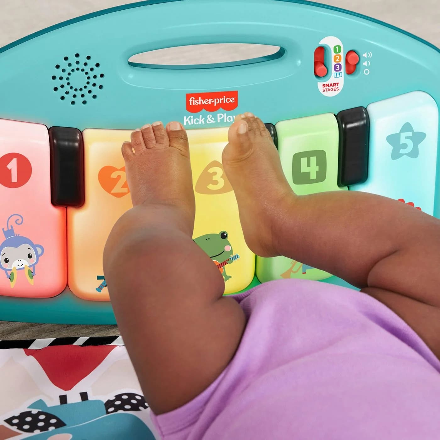 Fisher-Price Klick & Play Piano Spieldecke Bunt mit Licht und Sound - Bild 4