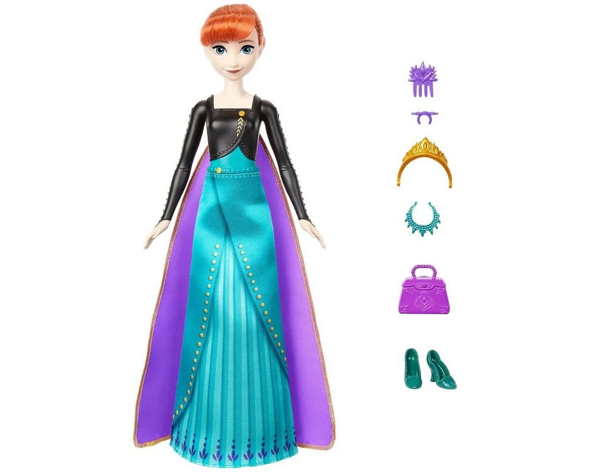 Mattel® Anziehpuppe Disney Die Eiskönigin Spin & Reveal Anna Bunt