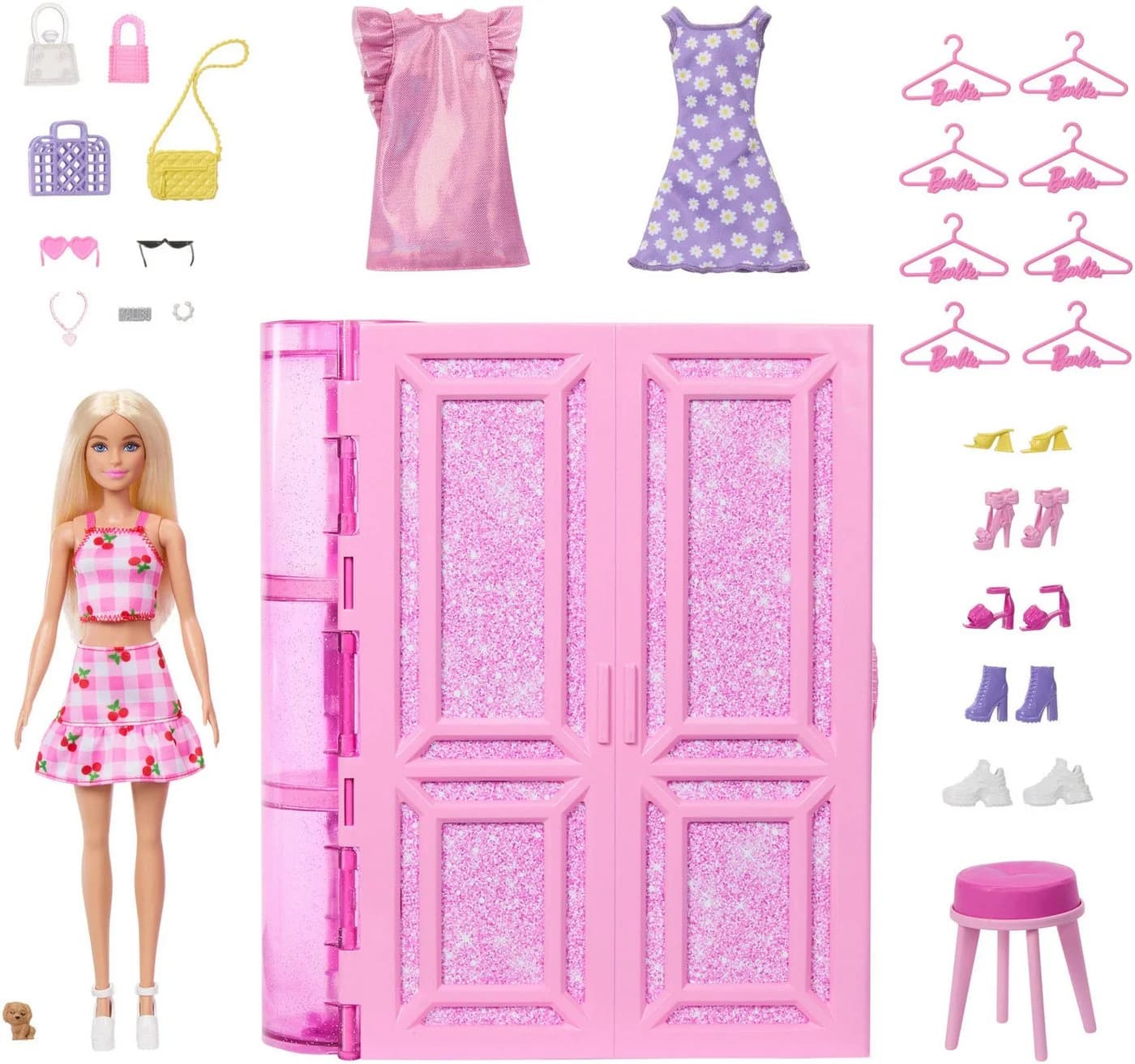 Barbie Spielwelt Traumkleiderschrank mit Modepuppe Rosa - Bild 2