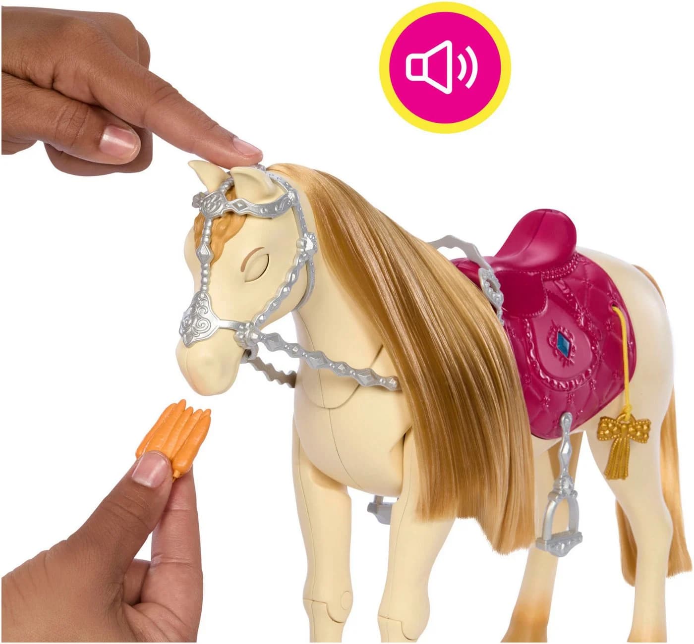 Barbie Anziehpuppe Mysteries: Das geheimnisvolle Pferdeabenteuer Spielzeugpferd interaktiv mit Sound - Bild 3