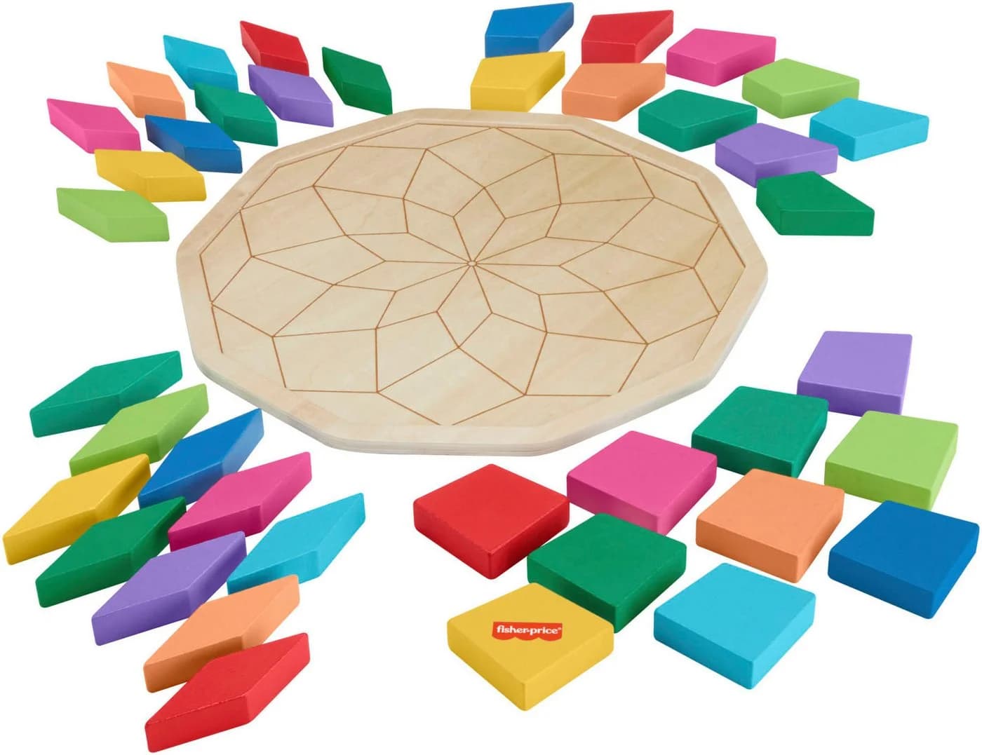 Fisher-Price® Konturenpuzzle Mandala 40 Teile Bunt Holz - Bild 4