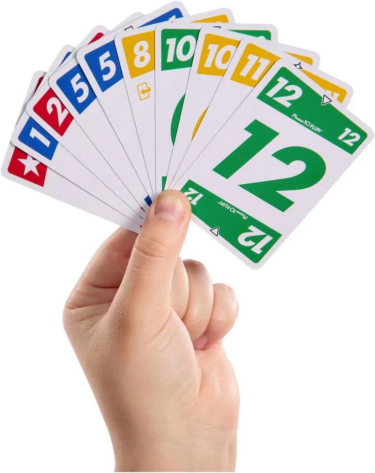 Mattel games Phase 10 Flip Kartenspiel Bunt