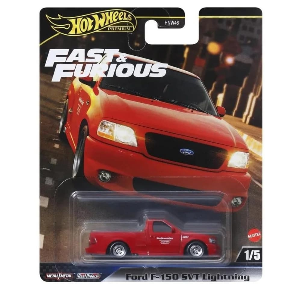 Hot Wheels Spielzeug-Rennwagen Ford F-150 SVT Lightning HYP75 Fast & Furious