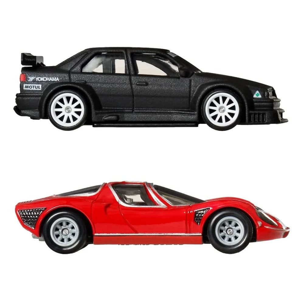 Hot Wheels Premium 2er Set Alfa Romeo 155 V6 TI & 33 Stradale Druckguss - Bild 5