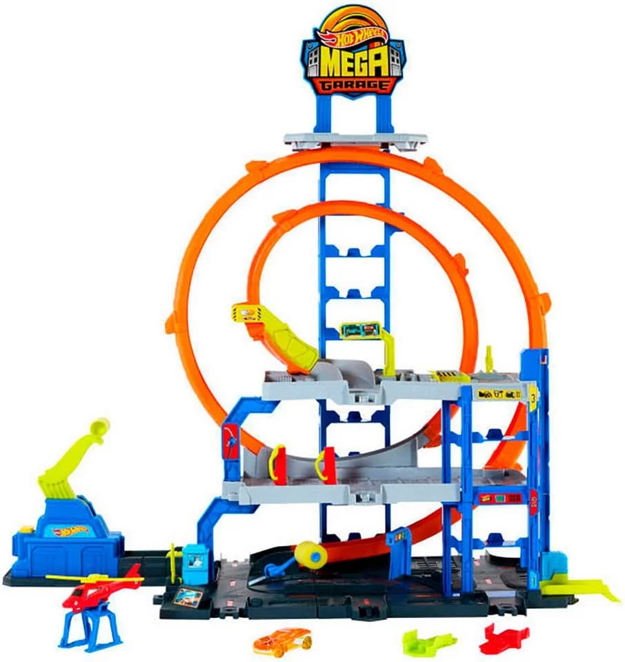 Hot Wheels Spiel-Parkgarage City Mega Looping Garage Bunt - Bild 2
