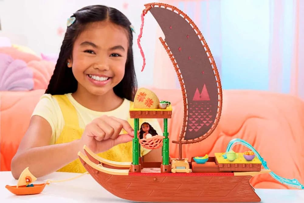 Mattel® Spielwelt Disney Vaiana 2 Vaianas Abenteuerkanu Bunt