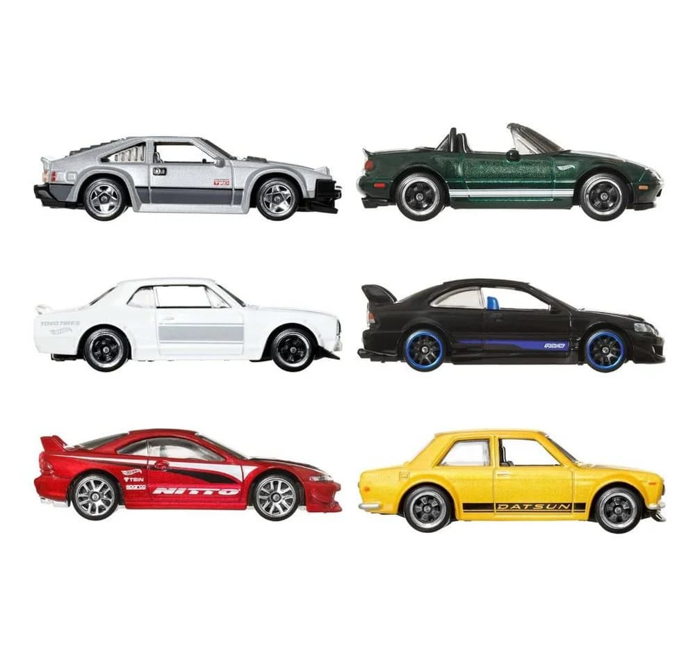 Hot Wheels Streets of Japan Multipack 6er-Set Silber Metall - Bild 4