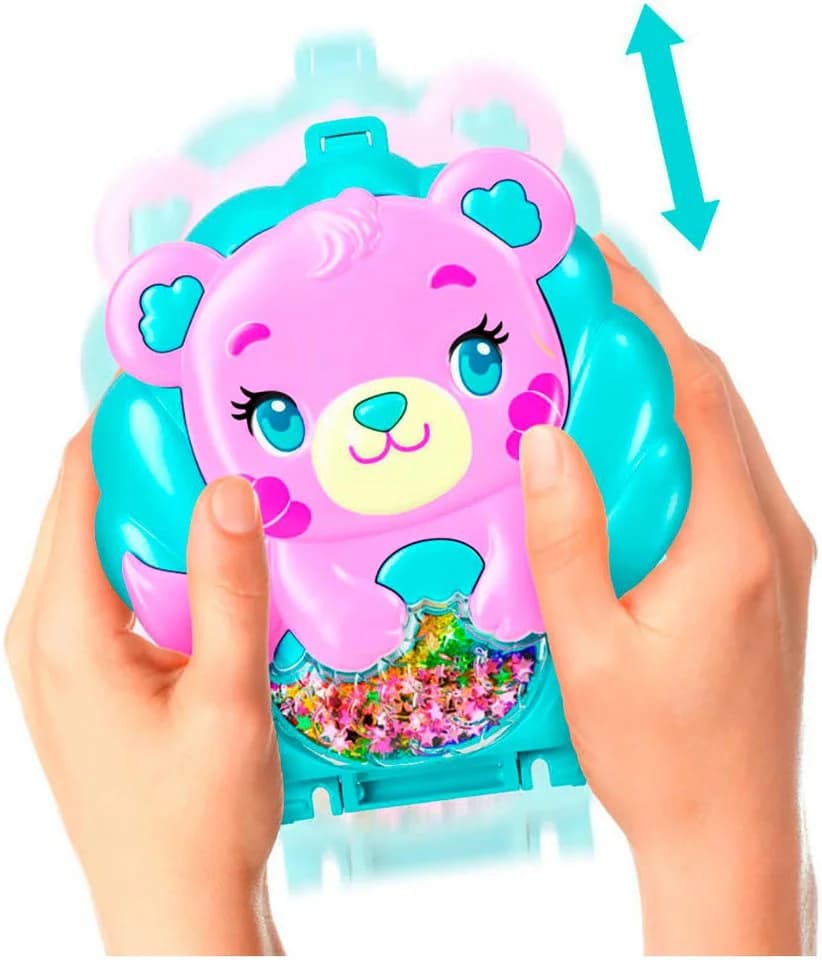 Polly Pocket Spielwelt Meer-Bär Schatulle Bunt Glitzer-Shaker - Bild 4
