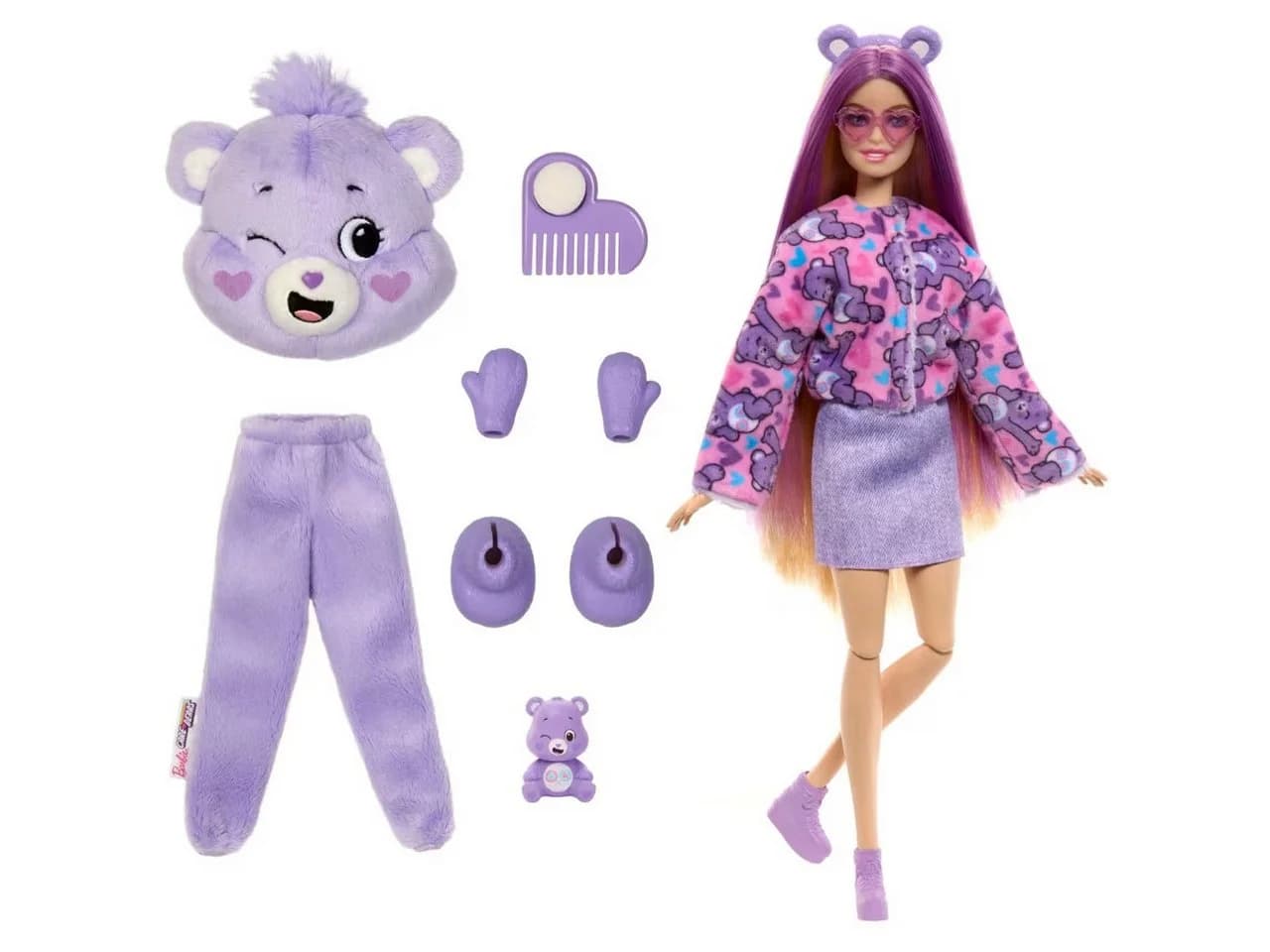 Mattel® Puppen Accessoires-Set Barbie Cutie Reveal Glücksbärchis 10 Ü