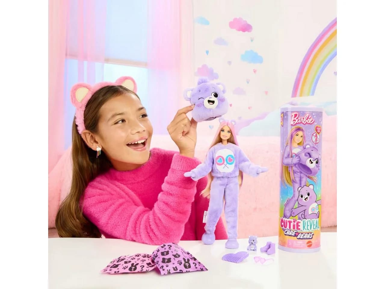 Mattel® Puppen Accessoires-Set Barbie Cutie Reveal Glücksbärchis 10 Ü - Bild 4