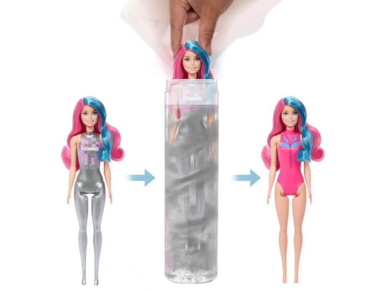 Barbie Anziehpuppe Color Reveal Disco Star 11/1 Series Bunt
