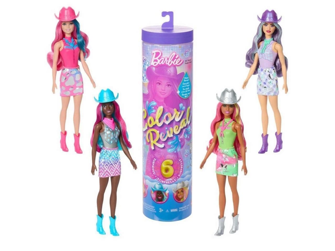 Barbie Anziehpuppe Color Reveal Disco Star 11/1 Series Bunt - Bild 2