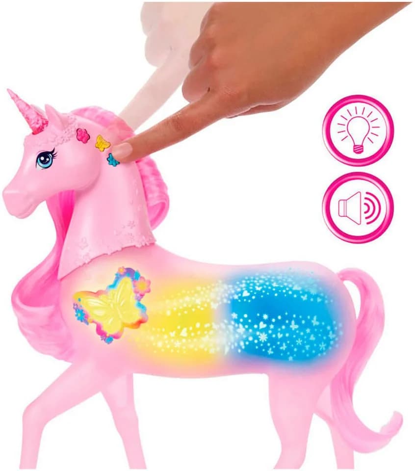 Barbie Magisches Zaubereinhorn mit Licht und Sound