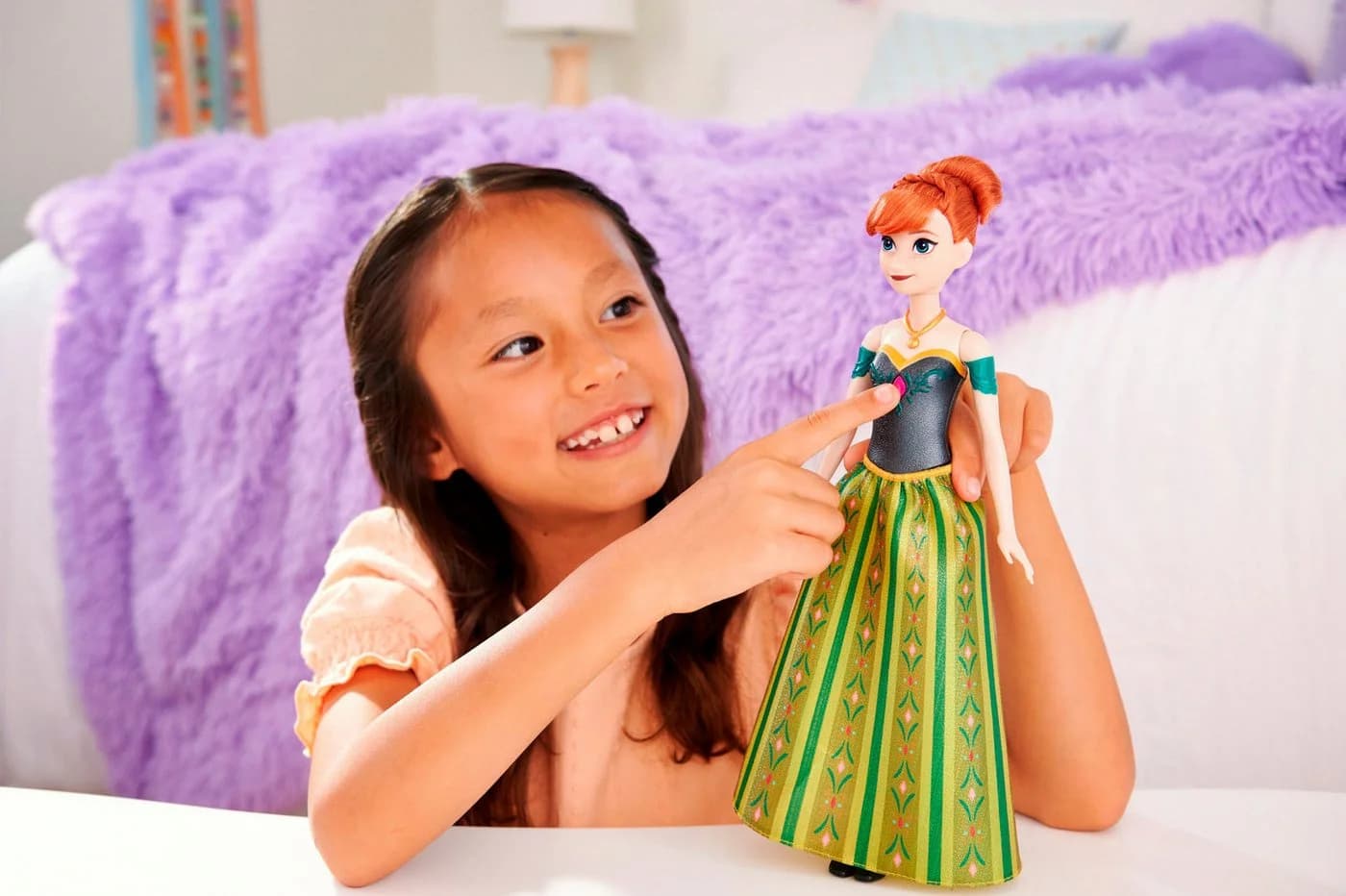 Mattel Anziehpuppe Disney Die Eiskönigin Singende Puppe Anna