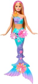 Barbie Anziehpuppe Meerjungfrau mit magischen Blüten Bild 2