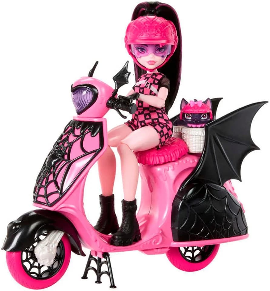MonsterHigh™ Anziehpuppe Draculaura mit Vampastic Scooter - Bild 2