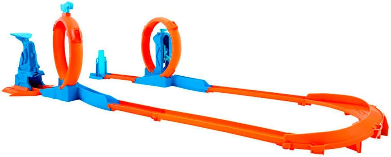 Hot Wheels Autorennbahn Track Creator Dreifacher Looping inkl. 1 Spielzeugauto