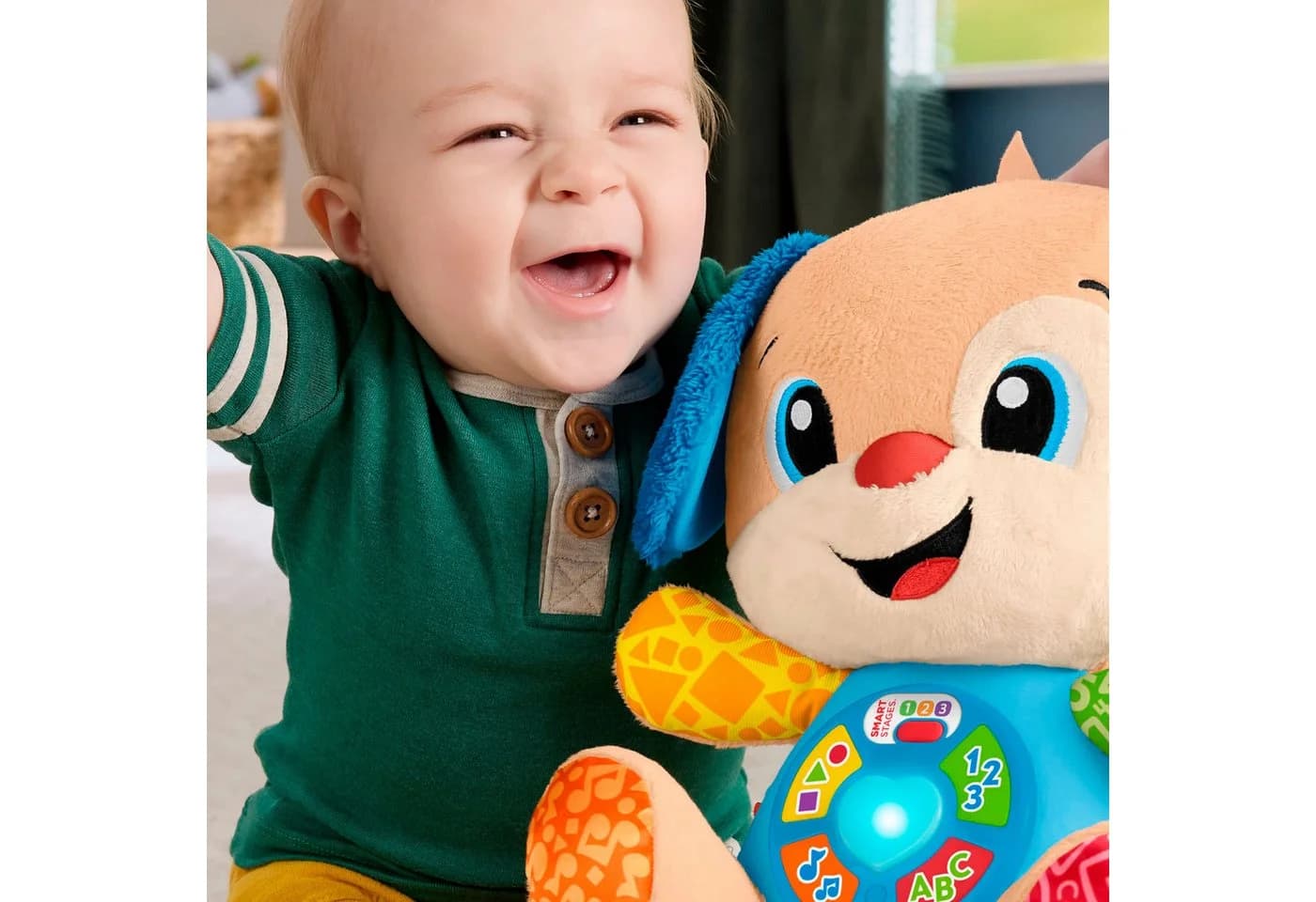 Fisher-Price® Kuscheltier Lernspaß Hündchen Bunt mit Licht- und Soundeffekten - Bild 4