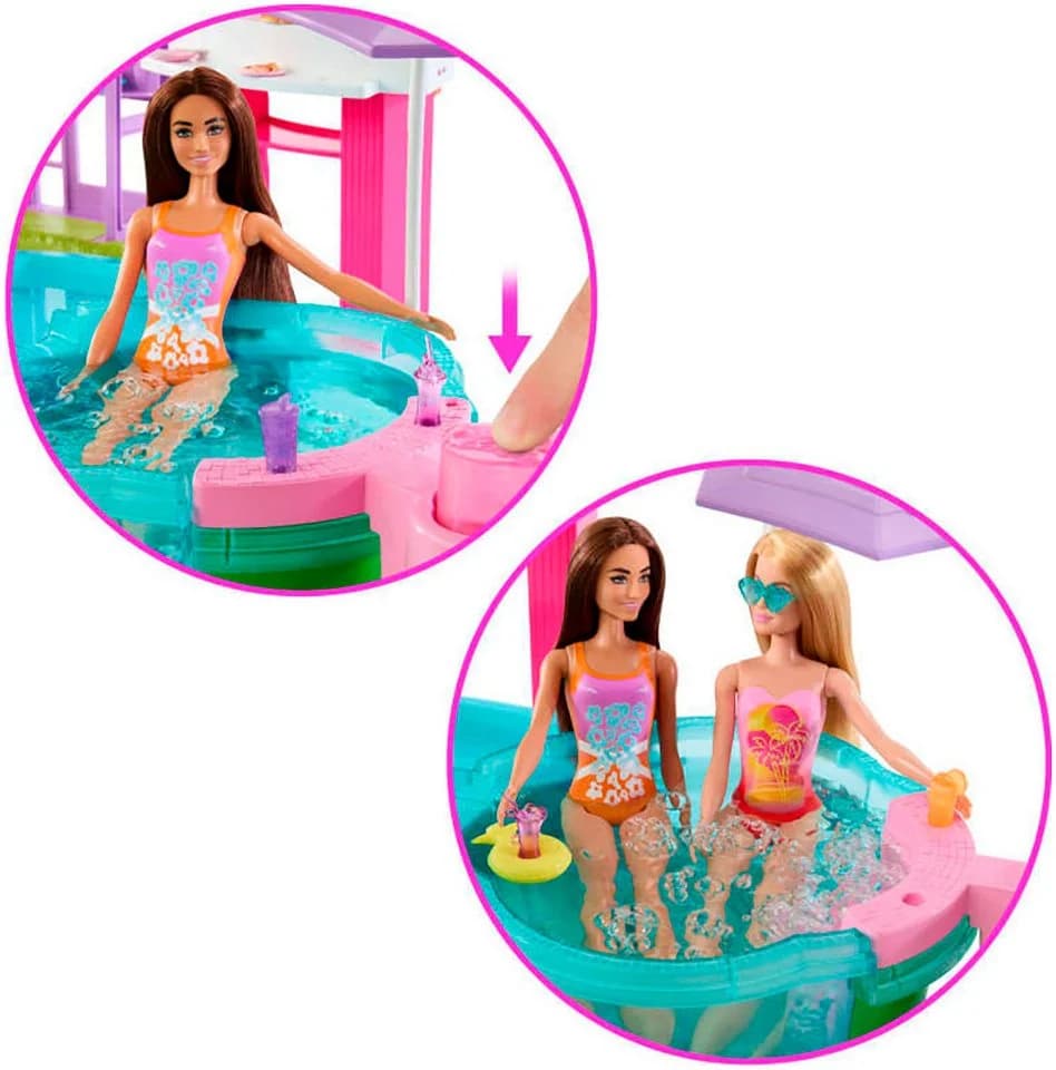 Barbie Puppen Planschbecken Barbie Traumpool Rosa - Bild 3