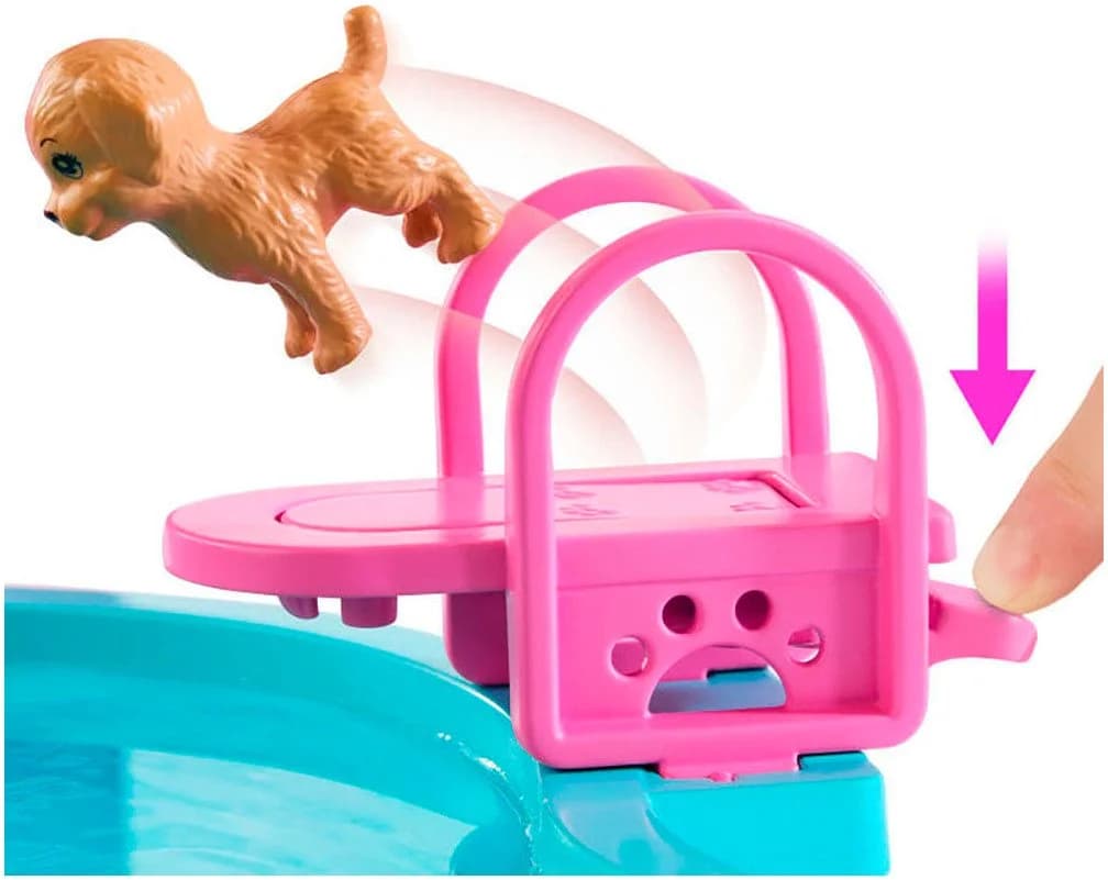 Barbie Puppen Planschbecken Barbie Traumpool Rosa - Bild 4