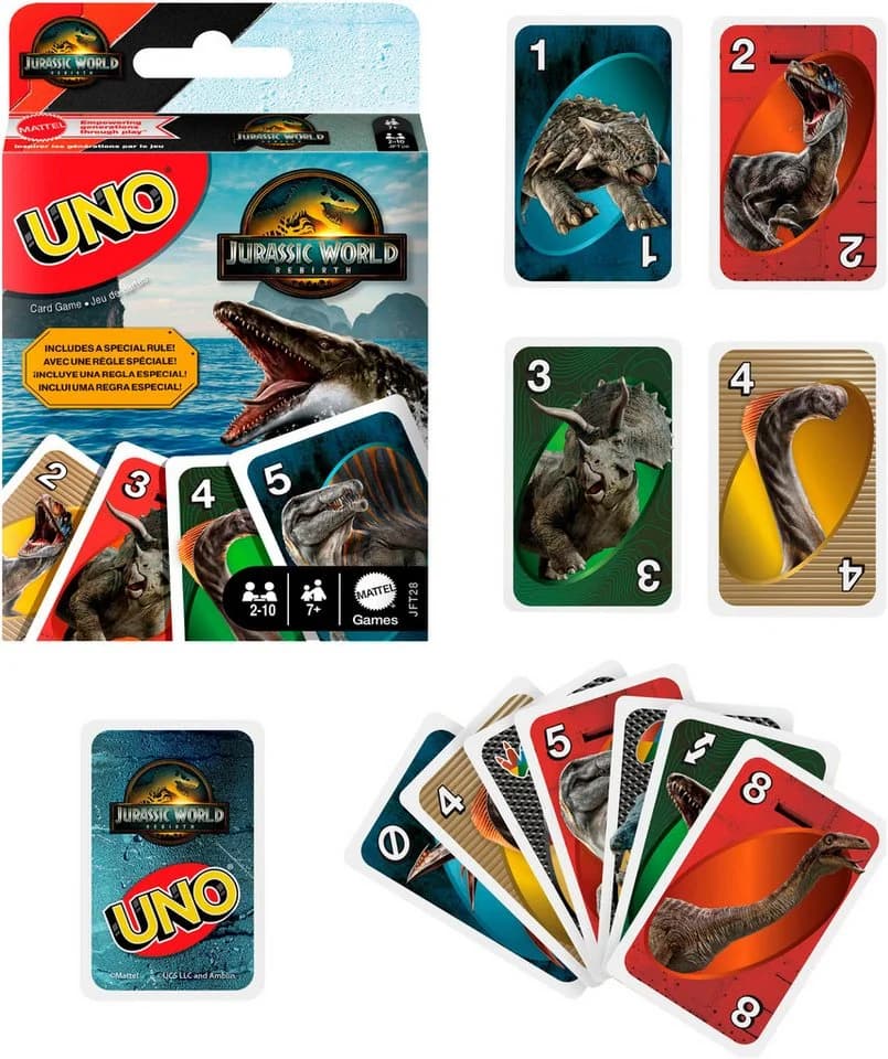 Mattel Games UNO Jurassic World Rebirth Familienspiel - Bild 5