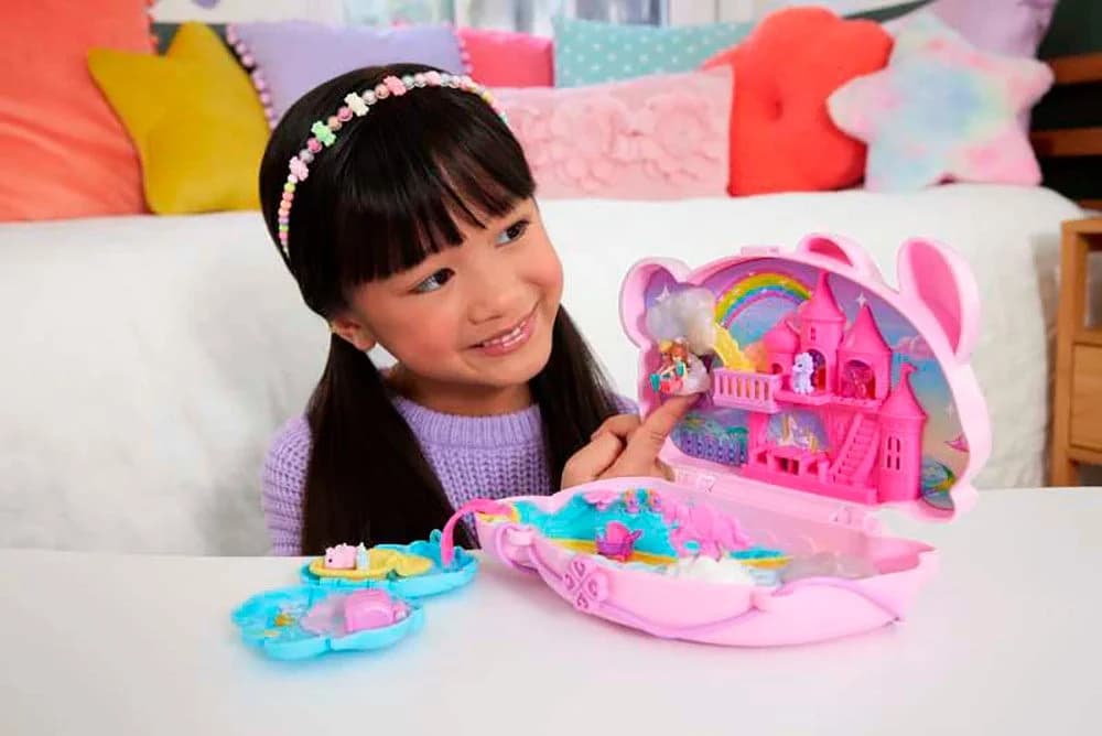 Mattel Polly Pocket 2-in-1 Häschenschatulle Mini Spielset mit Trageriemen