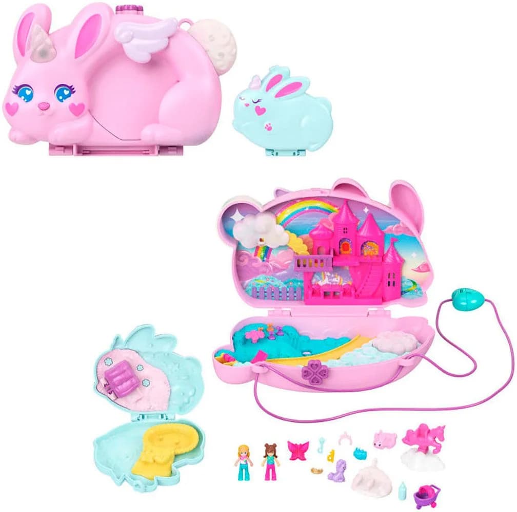 Mattel Polly Pocket 2-in-1 Häschenschatulle Mini Spielset mit Trageriemen - Bild 4