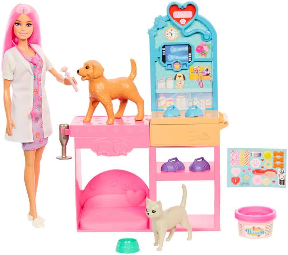 Barbie Anziehpuppe Haustierklinik Spielset mit Tierarztzubehör - Bild 2