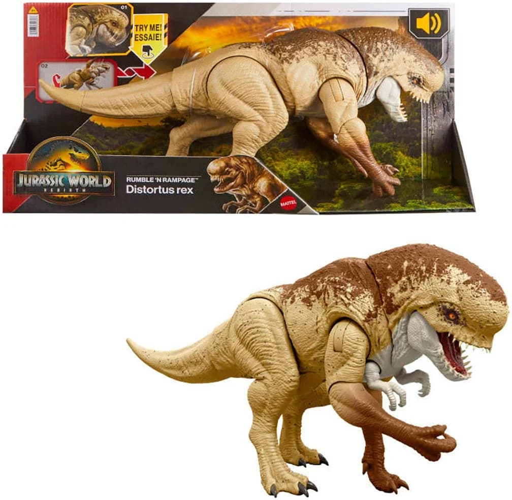 Mattel® Actionfigur Jurassic World - Feature D-Rex, mit Beiß-Angriff und Brüllgeräusch - Bild 2