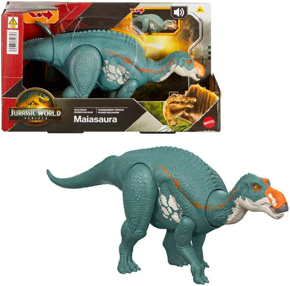 Mattel Jurassic World Rebirth Wild Roar Maiasaura Actionfigur - Bild 2