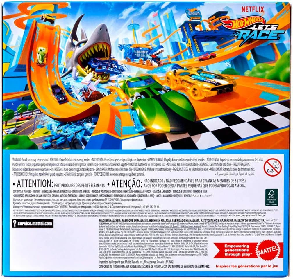 Hot Wheels Spielzeug-Auto Let’s Race 8er-Pack