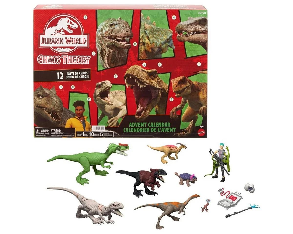 Mattel® Jurassic World Adventskalender Die Chaostheorie 12 Dino-Figuren - Bild 2