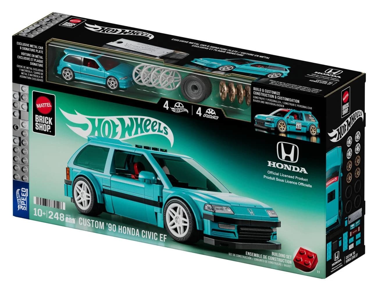 Mattel Modellbausatz Hot Wheels Speed Honda 2, Maßstab 1:32 - Bild 2